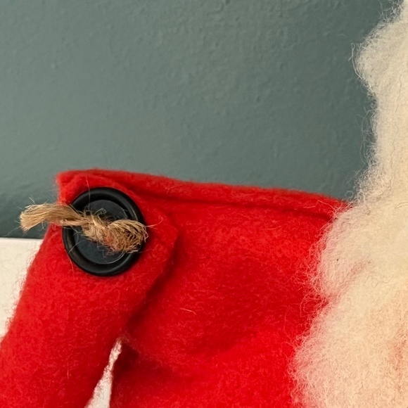 Vintage Handmade Weighted Santa Claus Shelf Sitter Holiday Decor - Picture 8 of 11